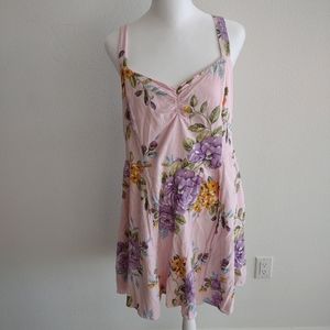 Pastel pink floral Forever 21 spring dress 0X